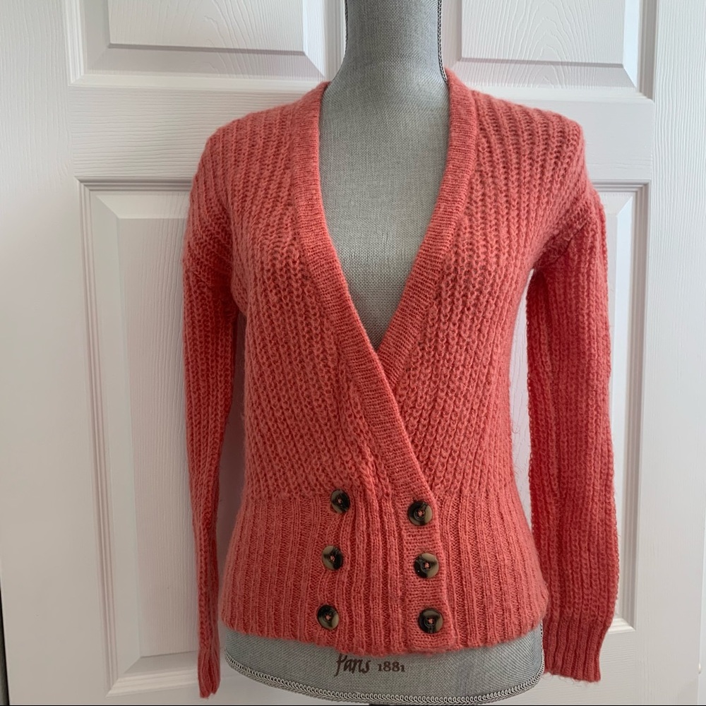 .Ounce Button Down Sweater Size S Light Rust Colo… - image 1